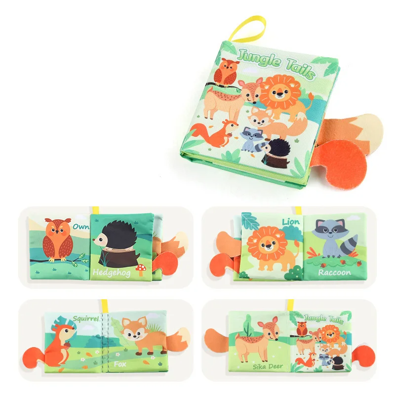 Soft Tail Play - Sensory Animals Baby Booklet