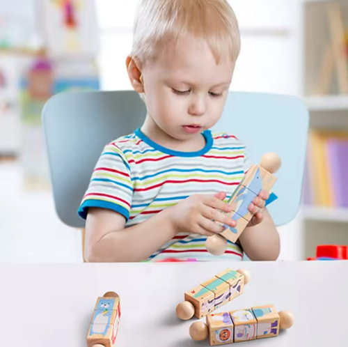 Spin and learn - Rotating kids's puzzle