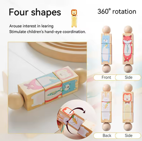 Spin and learn - Rotating kids's puzzle