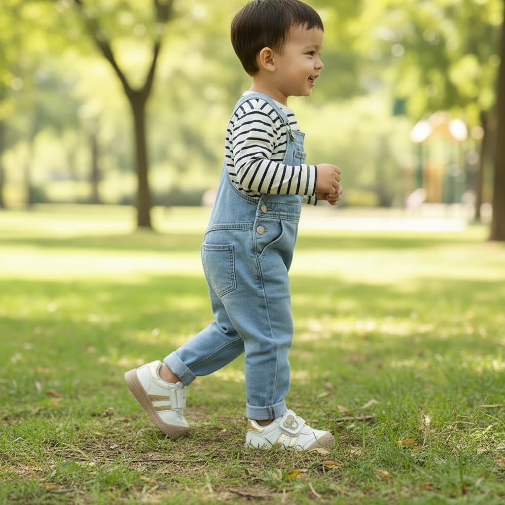Sturdy & Supple - Velcro Sneakers with bear pattern