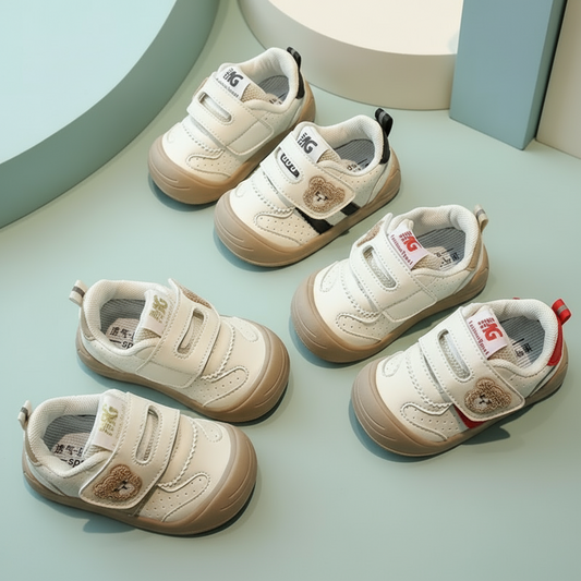 Sturdy & Supple - Velcro Sneakers with bear pattern