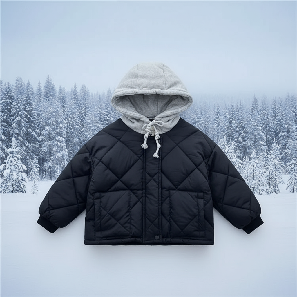 Warm & Cool – Quilted Hoodie Jacket