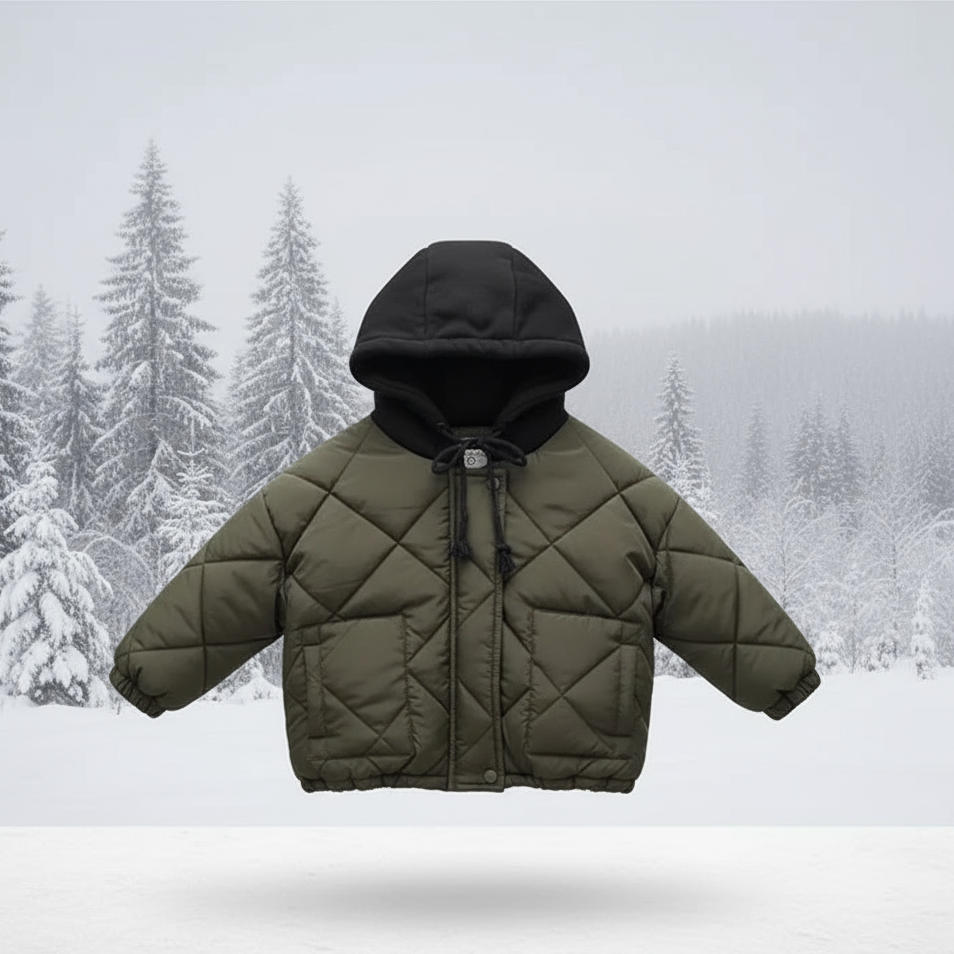 Warm & Cool – Quilted Hoodie Jacket