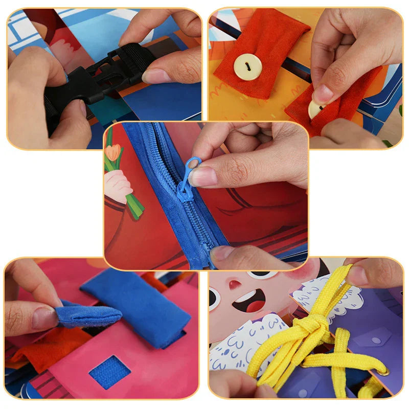 Button & Zipper - Activity Board