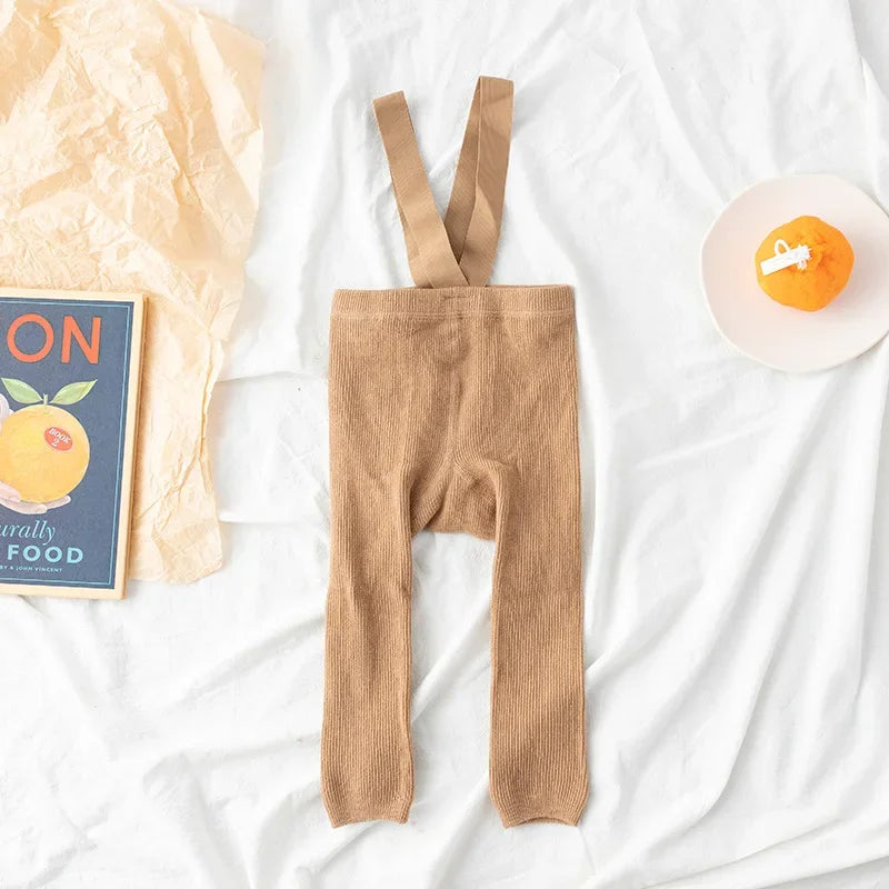 Soft & Comfortable - Children Leggings with Suspenders