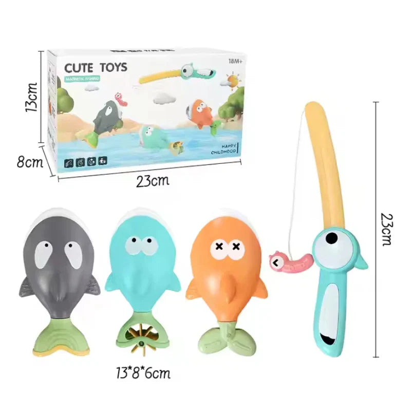 Fishing & Splashing - Fishing rod set in bath