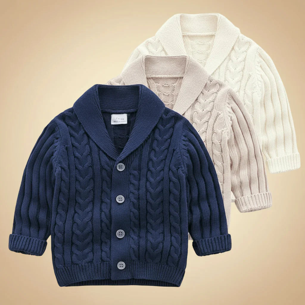 Comfortable & Stylish – Knitted Children's Cardigan Sweater