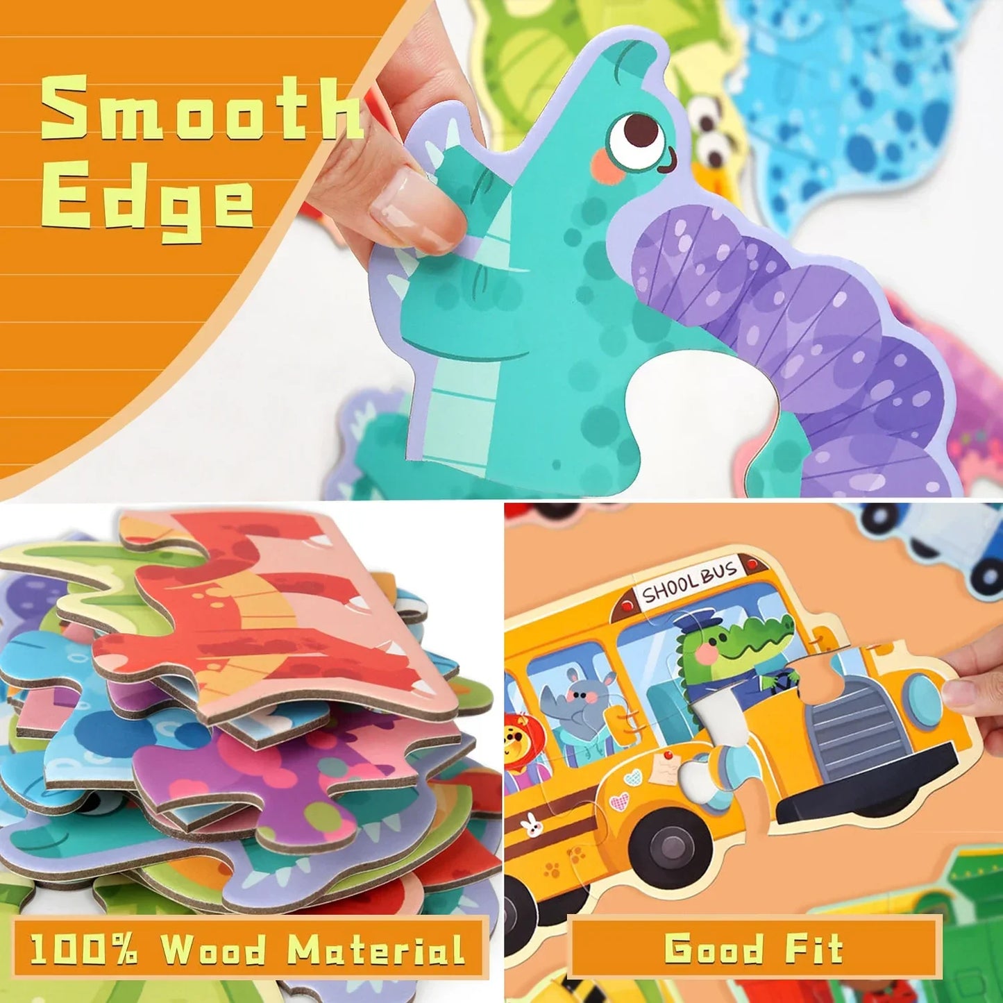Fine Motor Skills & Innovative - 6-in-1 Puzzle