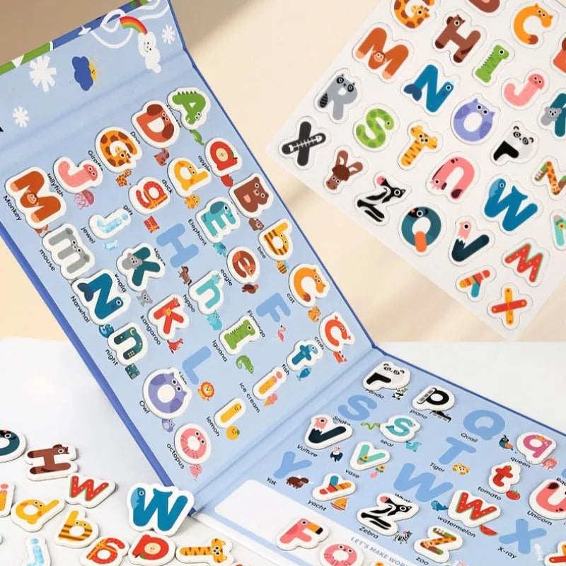 Learn English words & math – Alphabet & Numbers Brain-teaser Book