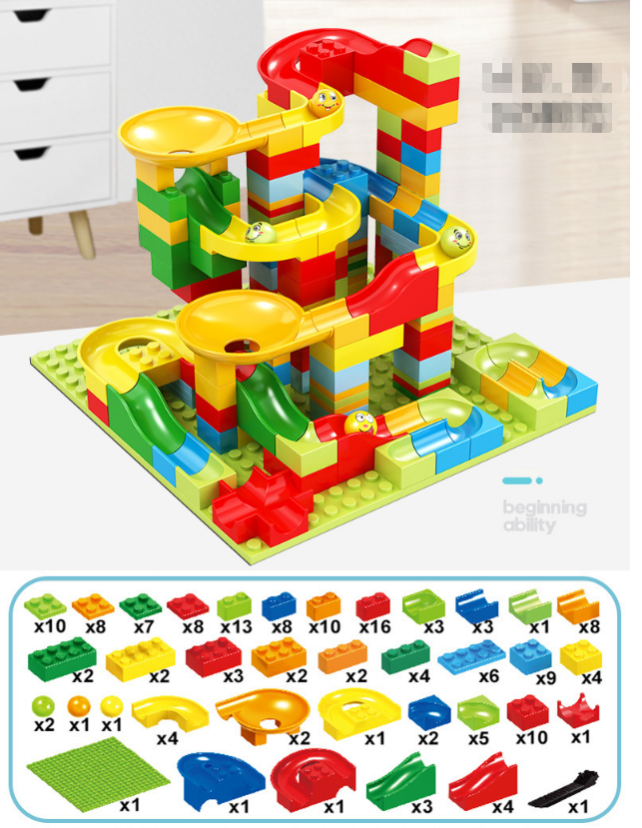 Blocks Marble Track - Create your own racetrack - Marble Coulisse