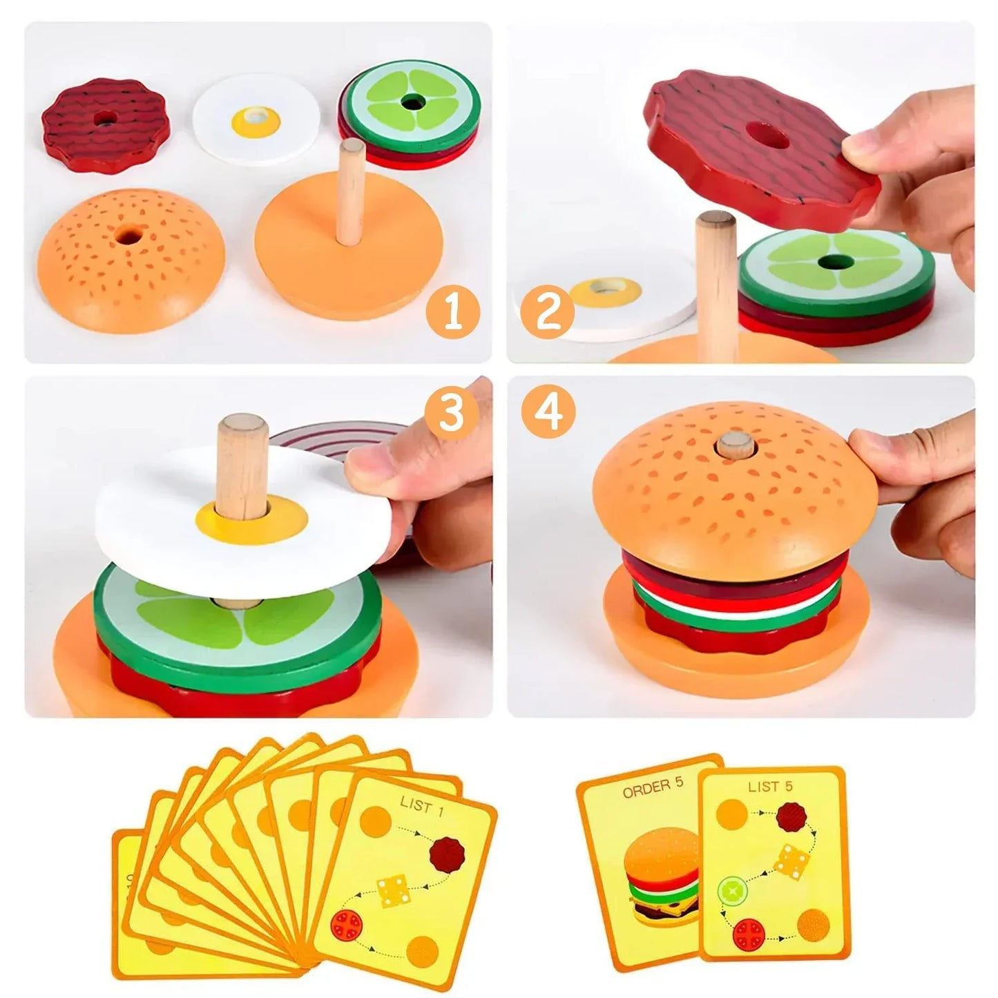 Tasty Stacking - Sandwich Construction Toys