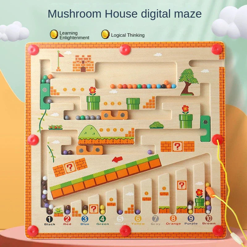 Colorful Counting Play - Wooden Magnetic Puzzle