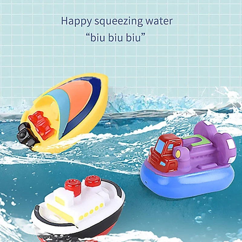 Splash Play in Bath - Toy Boats