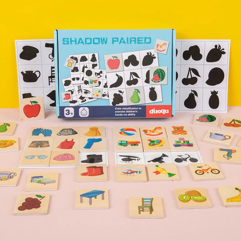 Find the Shadow - Wood Sorting Puzzle