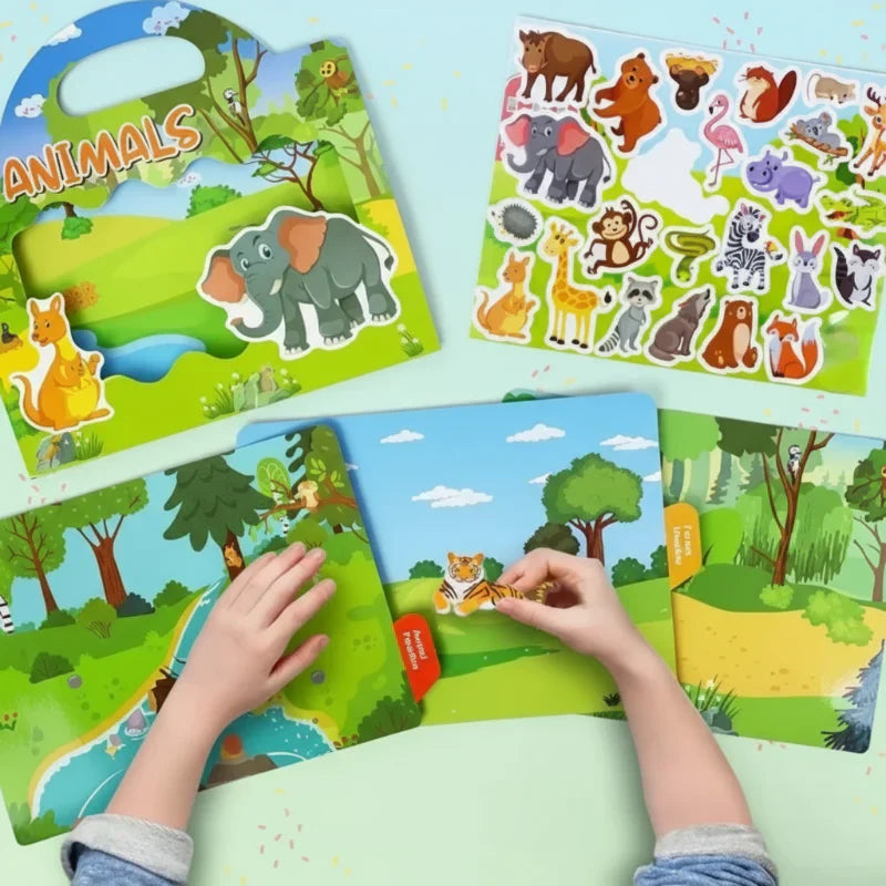 Vibrant & Educational - Reusable Sticker Book