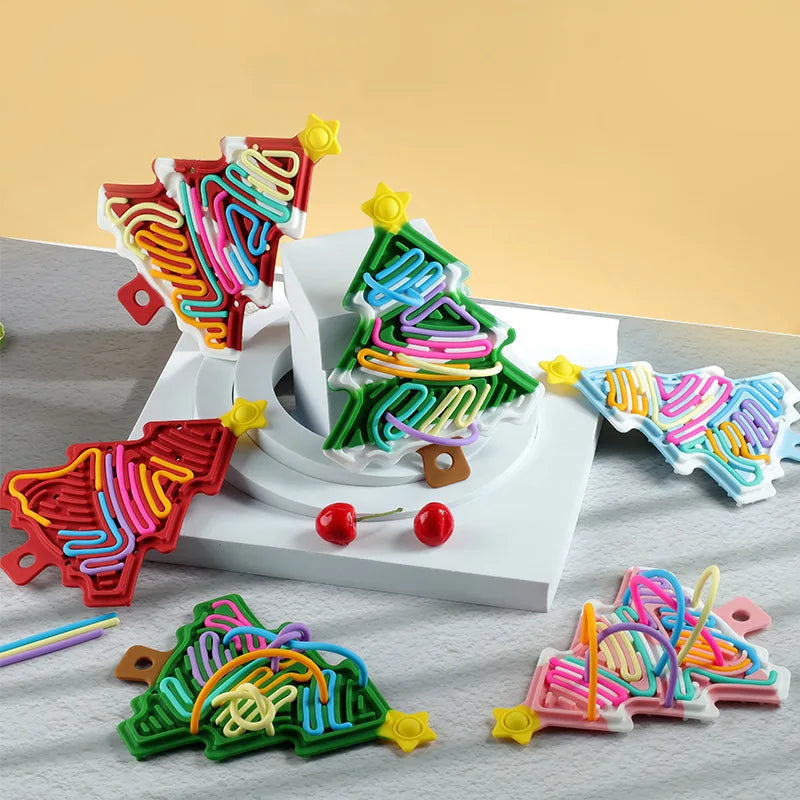 Compact, Christmassy & Play - Silicone Fidget Christmas Tree