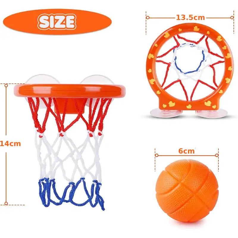 Splashing Scoring Play - Basketball Bath Toys Set
