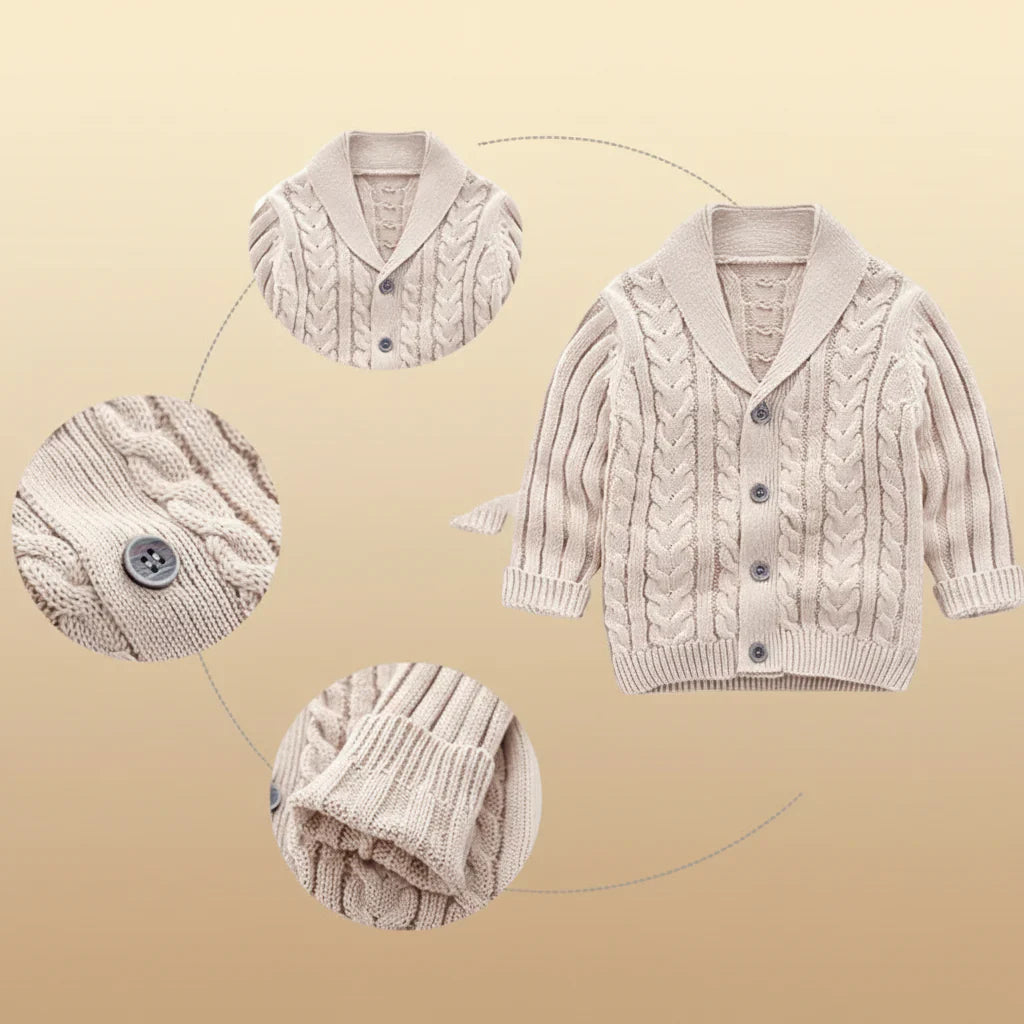 Comfortable & Stylish – Knitted Children's Cardigan Sweater
