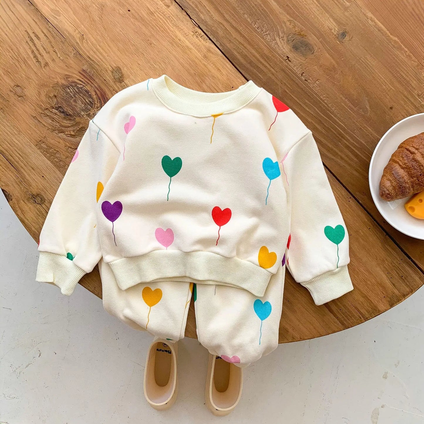Ultra Soft & Comfortable - Colored hearts tracksuit
