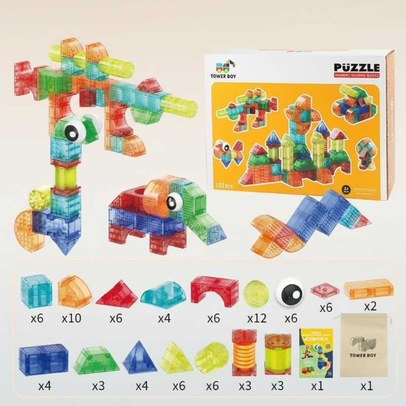 Innovative & Educational – Magnetic Building Blocks Set