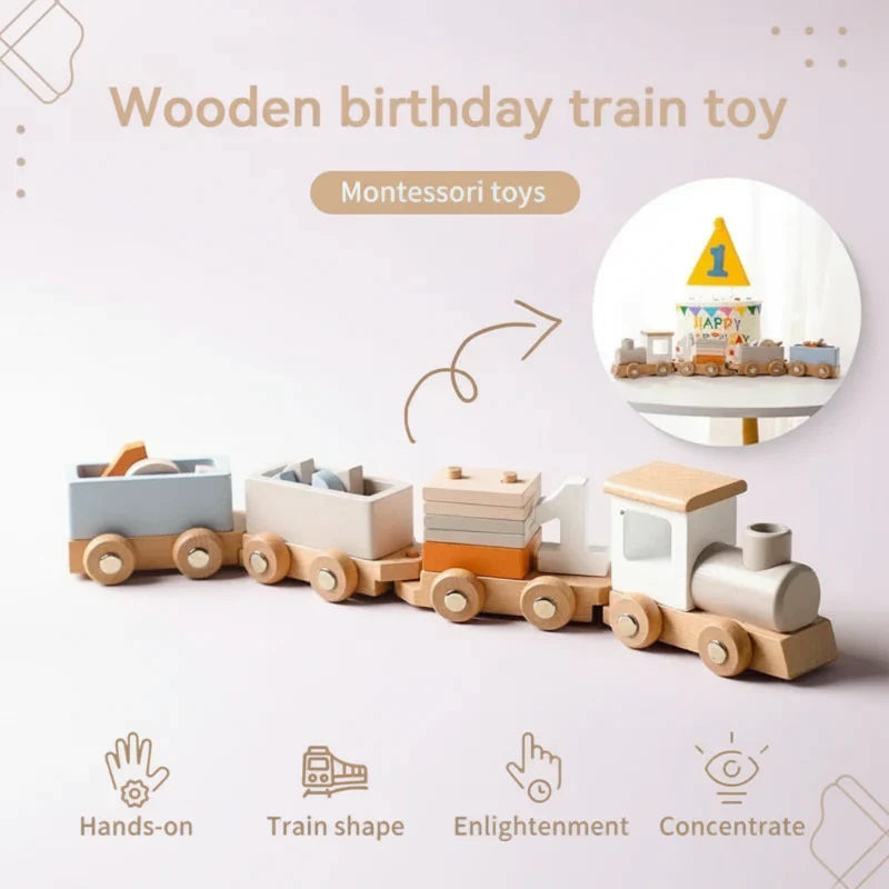 Classic & Educational – Wooden Developmental Train