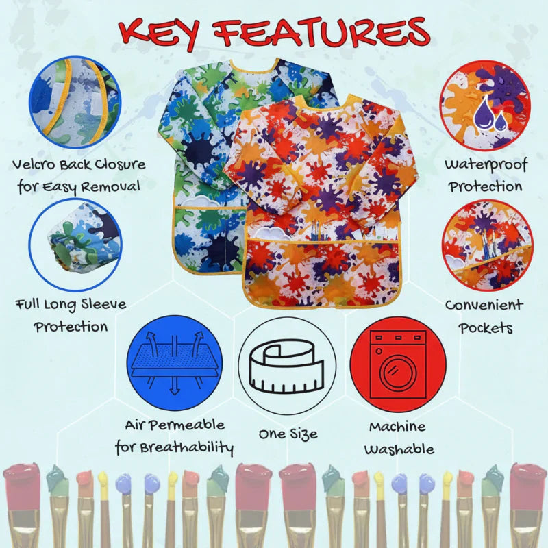 Vibrant & Water-Repellent – Paint Apron for Children