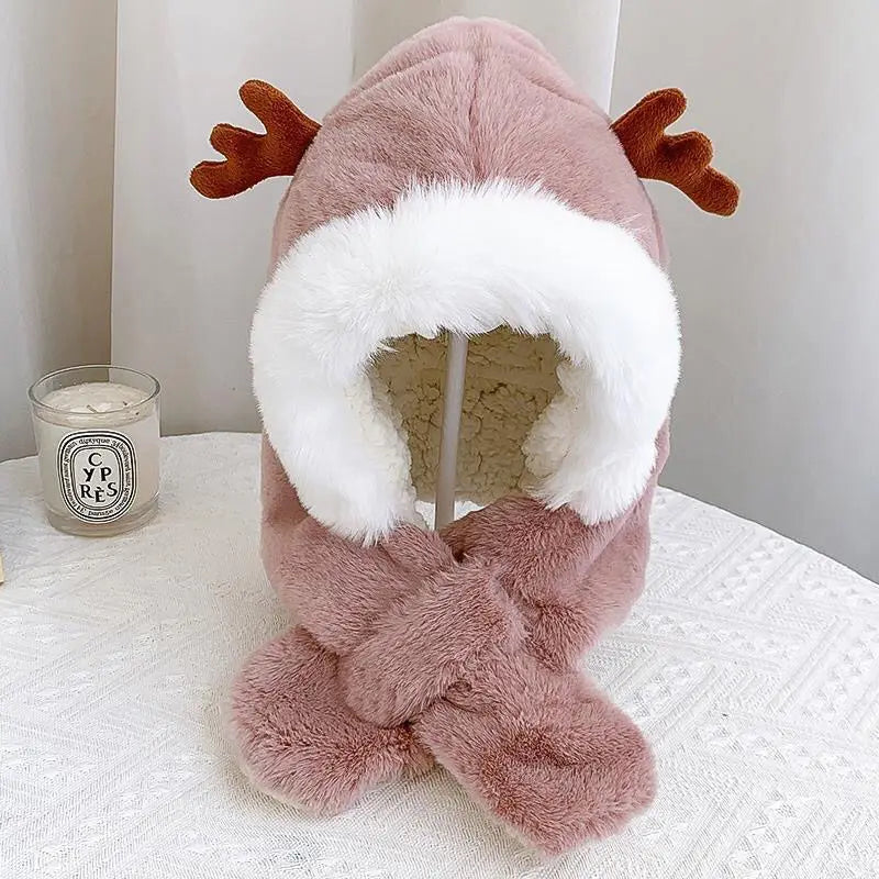 Warm & Cozy - Hat & Scarf In 1