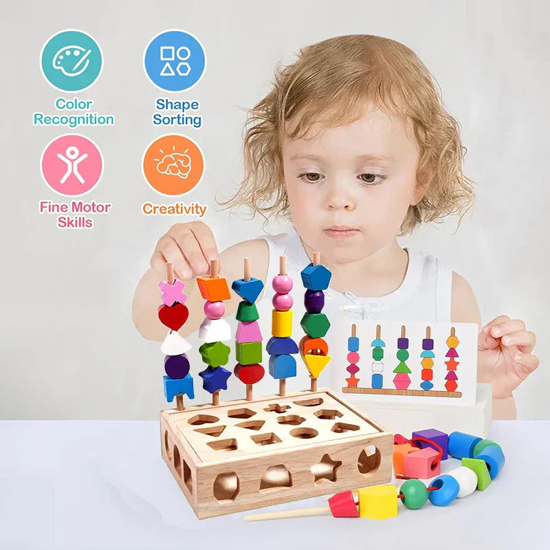 Encourage Creativity & Improve Skills - Colorful Montessori Puzzle Kit