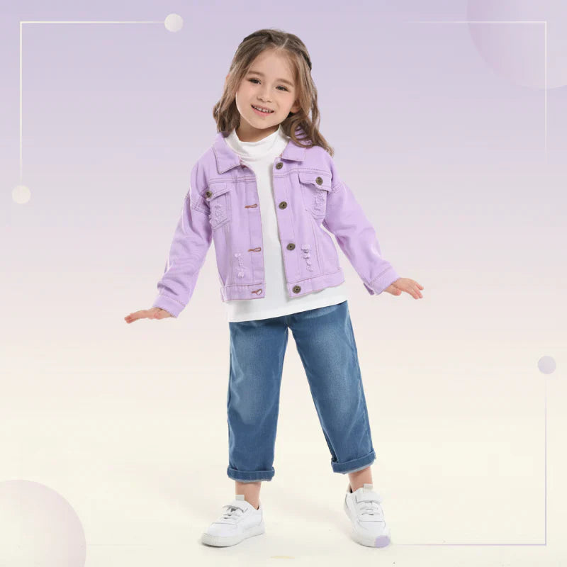 Candy Color Denim Jacket – Lightweight Denim Jacket for Children