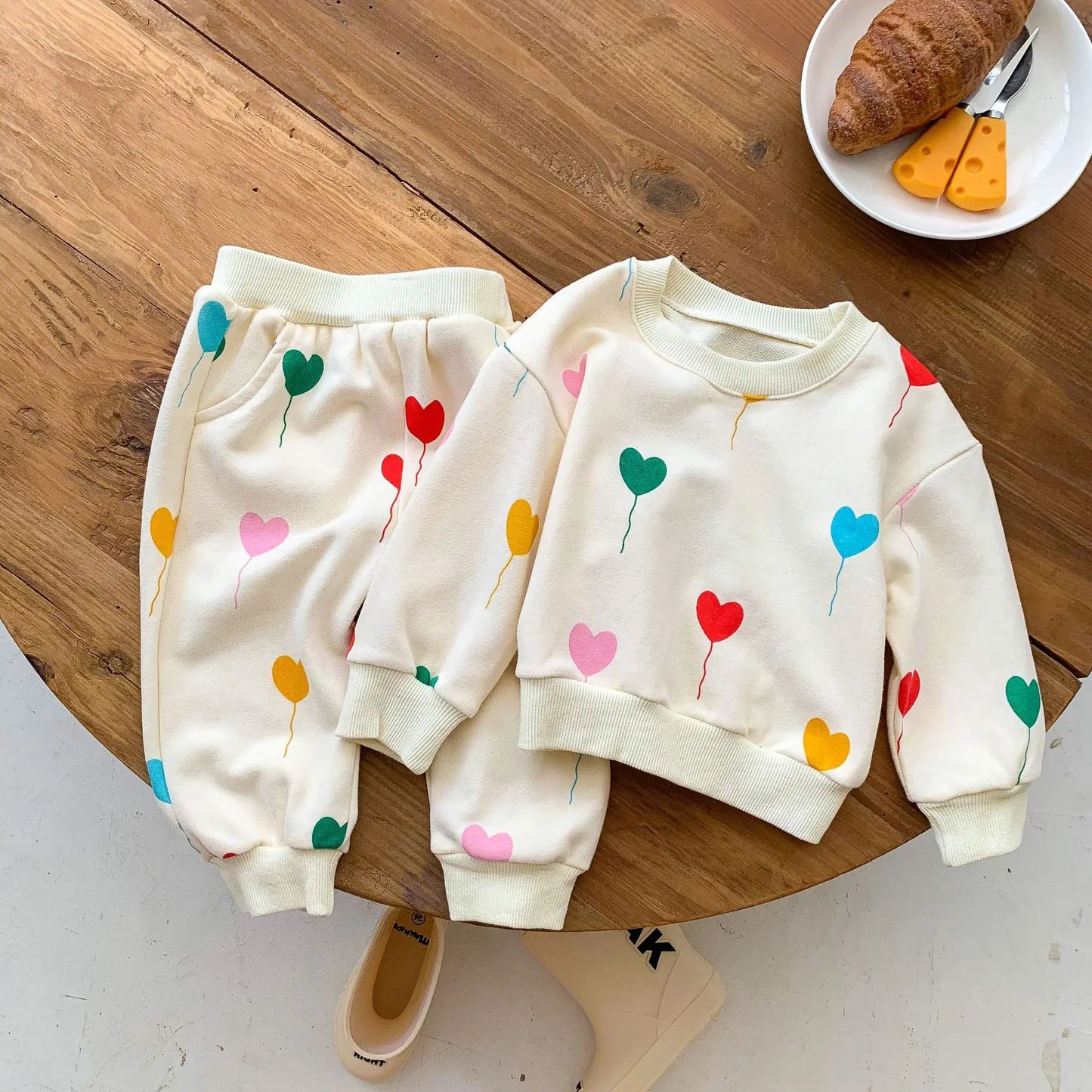 Ultra Soft & Comfortable - Colored hearts tracksuit