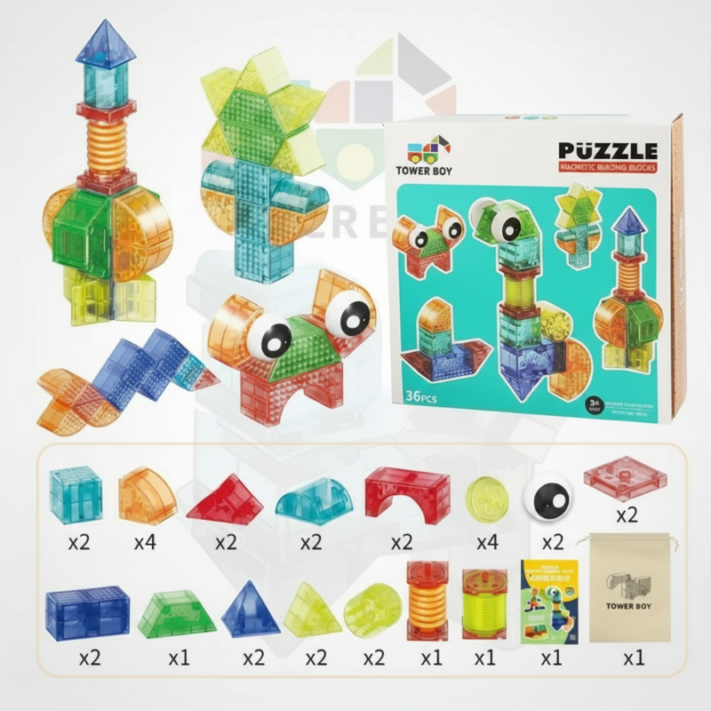 Innovative & Educational – Magnetic Building Blocks Set