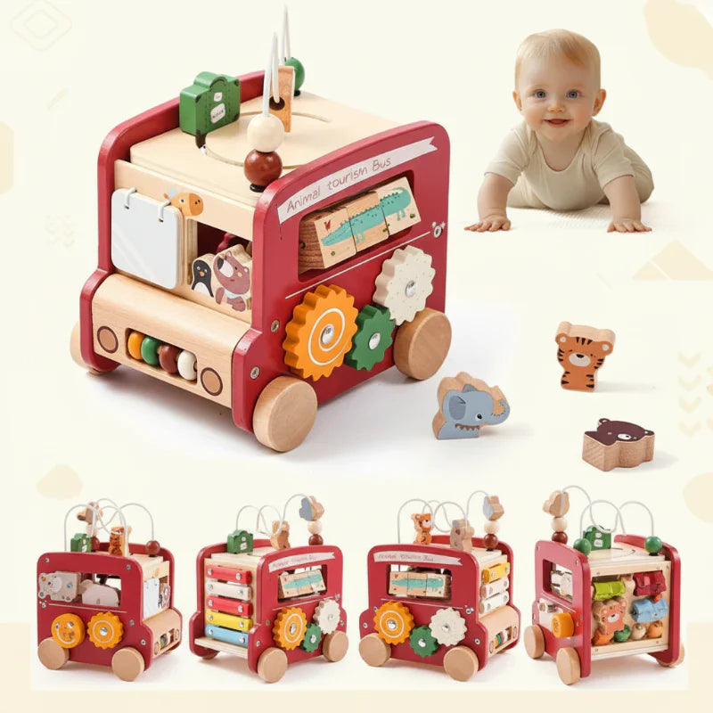 Educational & Versatile – Wooden Developmental Activity Bus