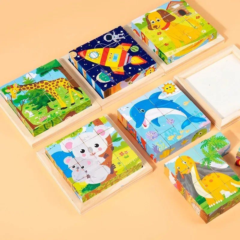 Play & Educational - 3D Wooden Blocks Puzzle