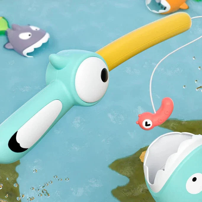 Fishing & Splashing - Fishing rod set in bath