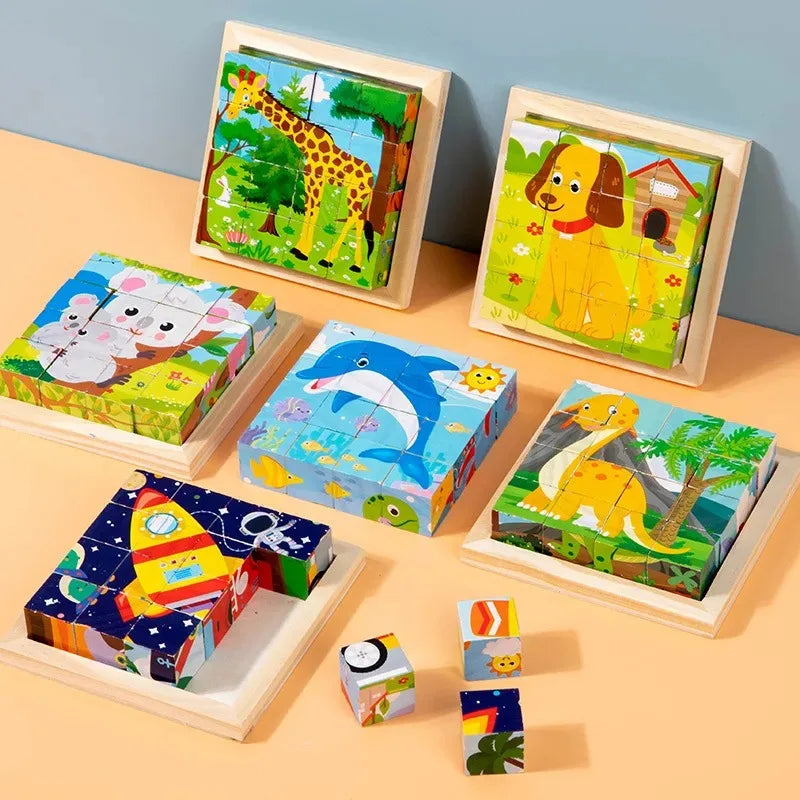 Play & Educational - 3D Wooden Blocks Puzzle