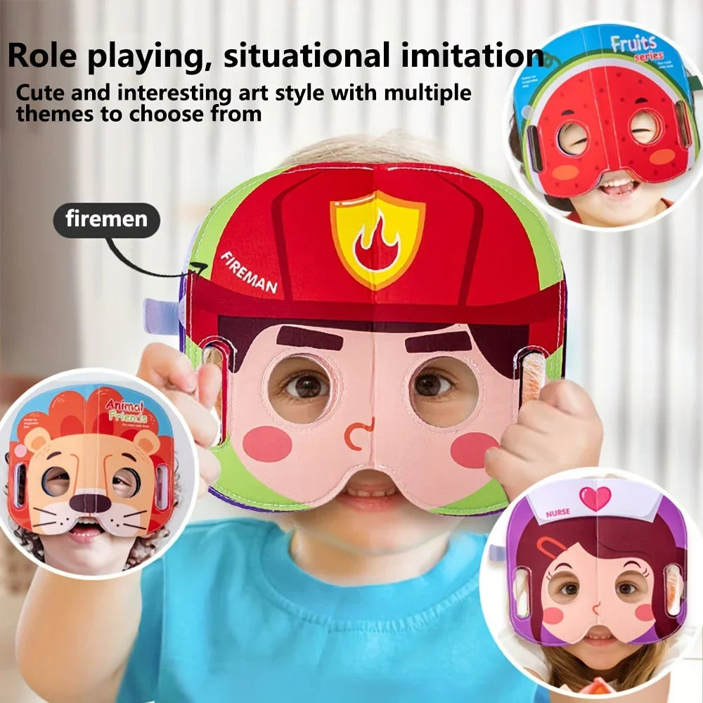 Infant learns first impressions - Fabric Mask Book
