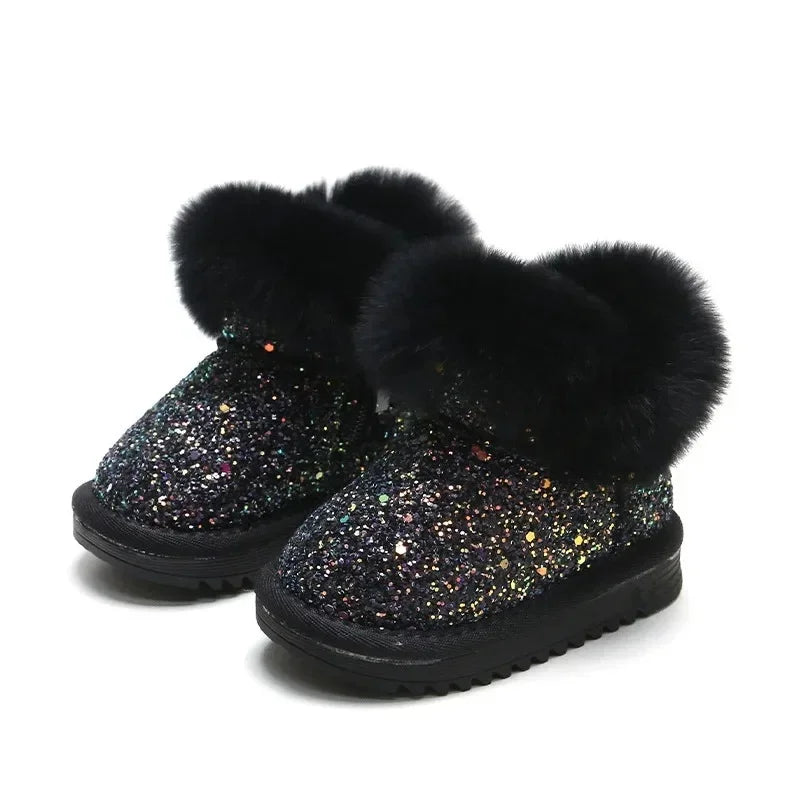 Warm & Stylish - Glitter Children's Winter Shoes