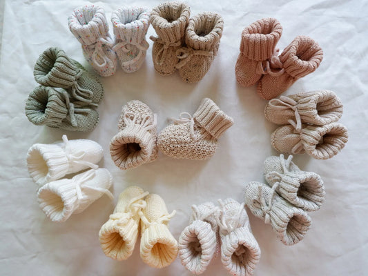 Warm & Stylish - Knitted Infant Slippers