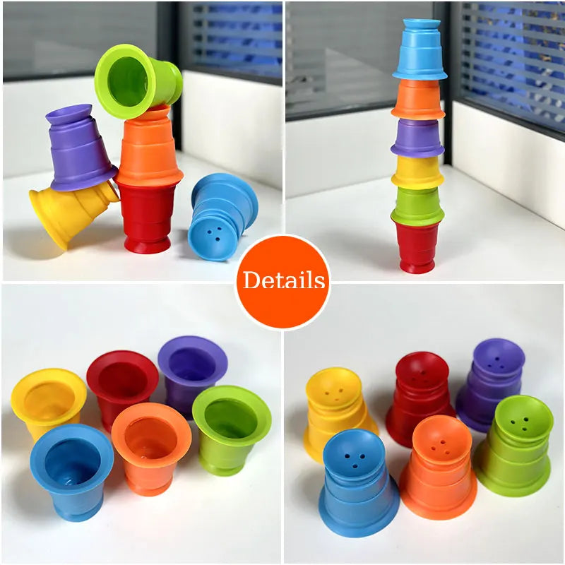 Rainbow Stacking Play - Stacking Cups Game