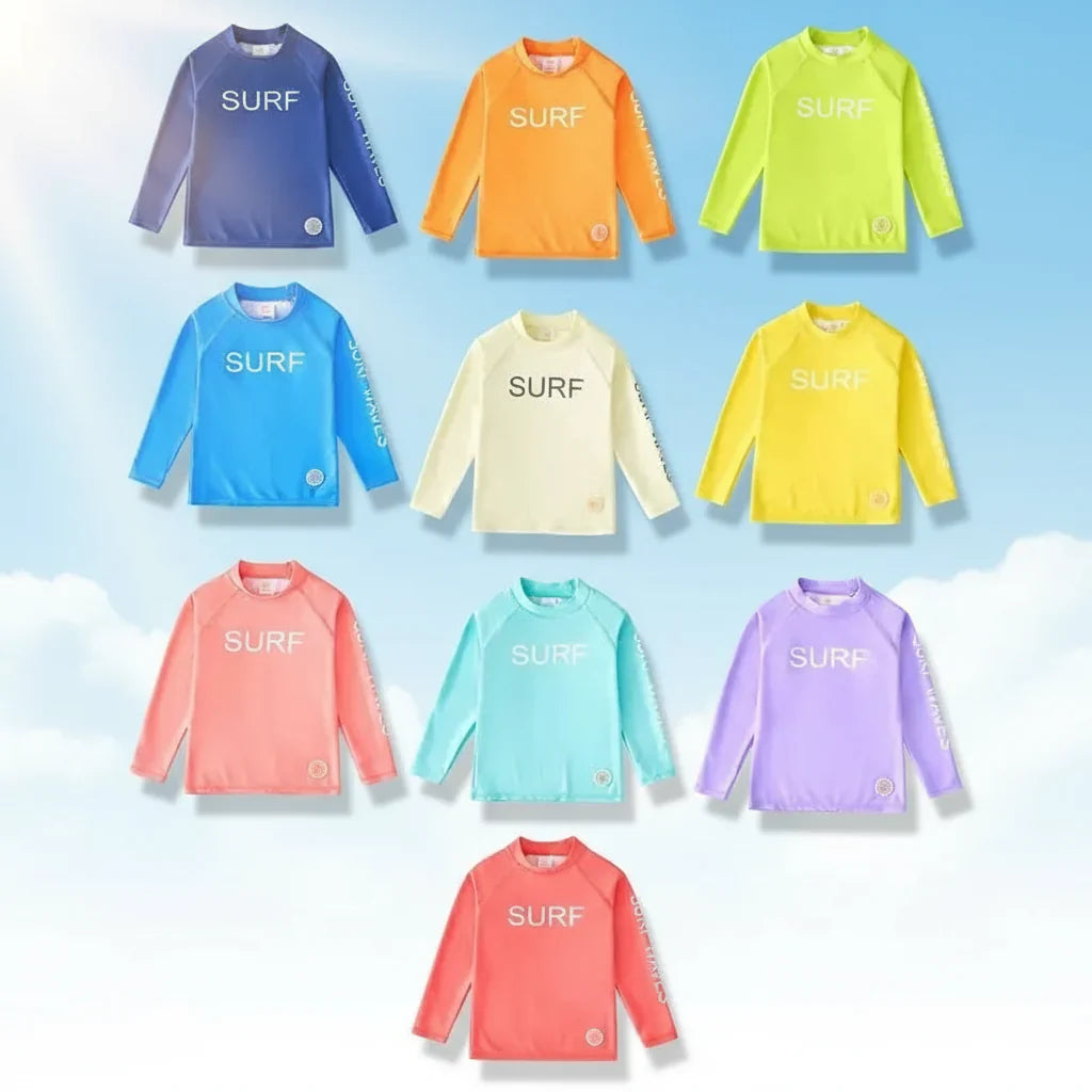 Protective & Flexible – Children's Long-Sleeved Surf Shirt with UPF 50+