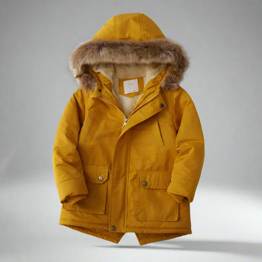 Elegant & Warm – Parka Winter Coat with Fur Collar