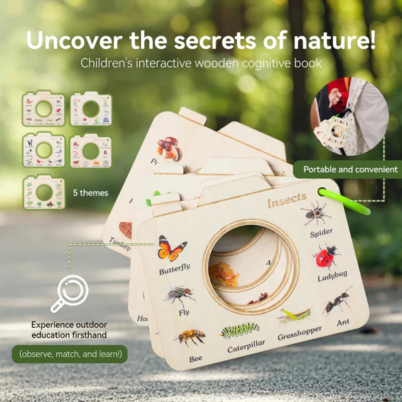 Nature Discovery Kit – Educational Wooden Viewing Frame