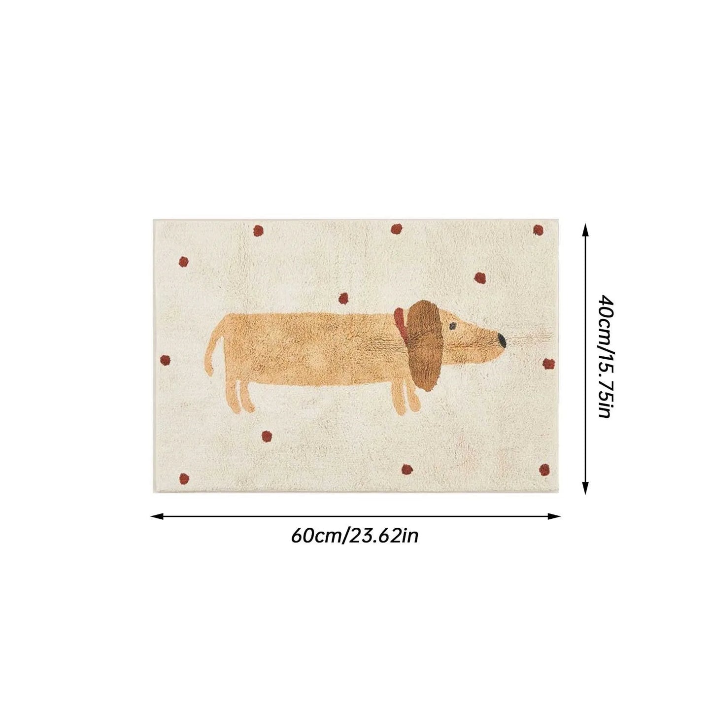 Plush & Comfortable - Carpet With Dachshund Print