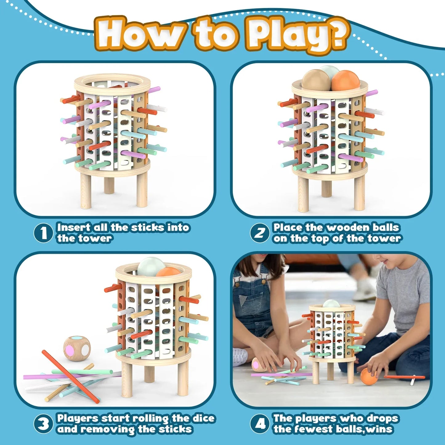 Stack & Count – Wooden Thinking Activity