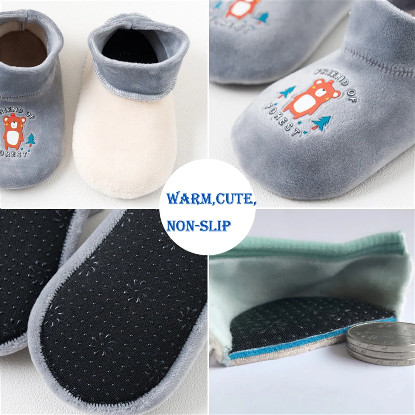 Anti-Slip Design - Children's Sock Shoes