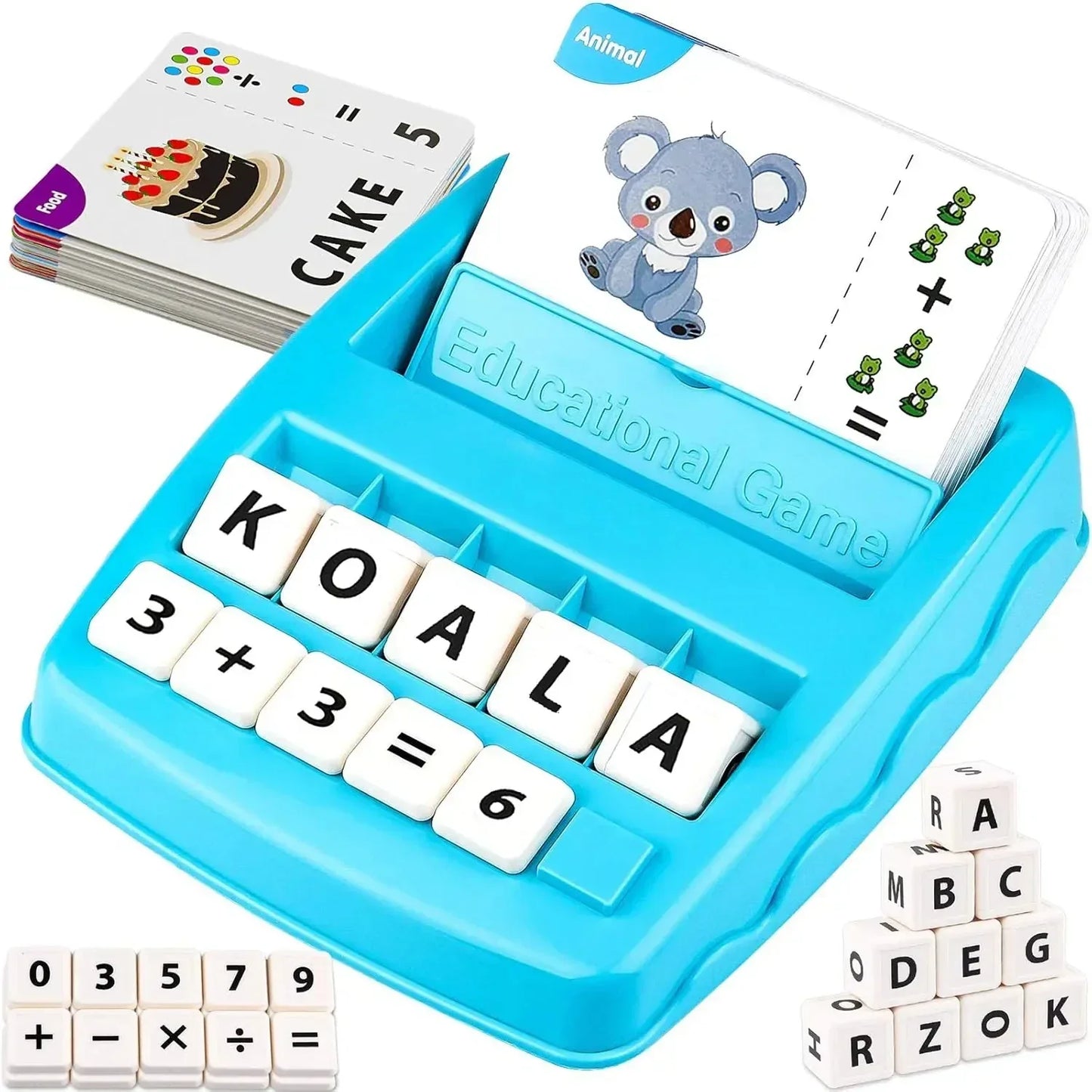 2-in-1 - Educational & Play Set with Alphabet and Number Cards