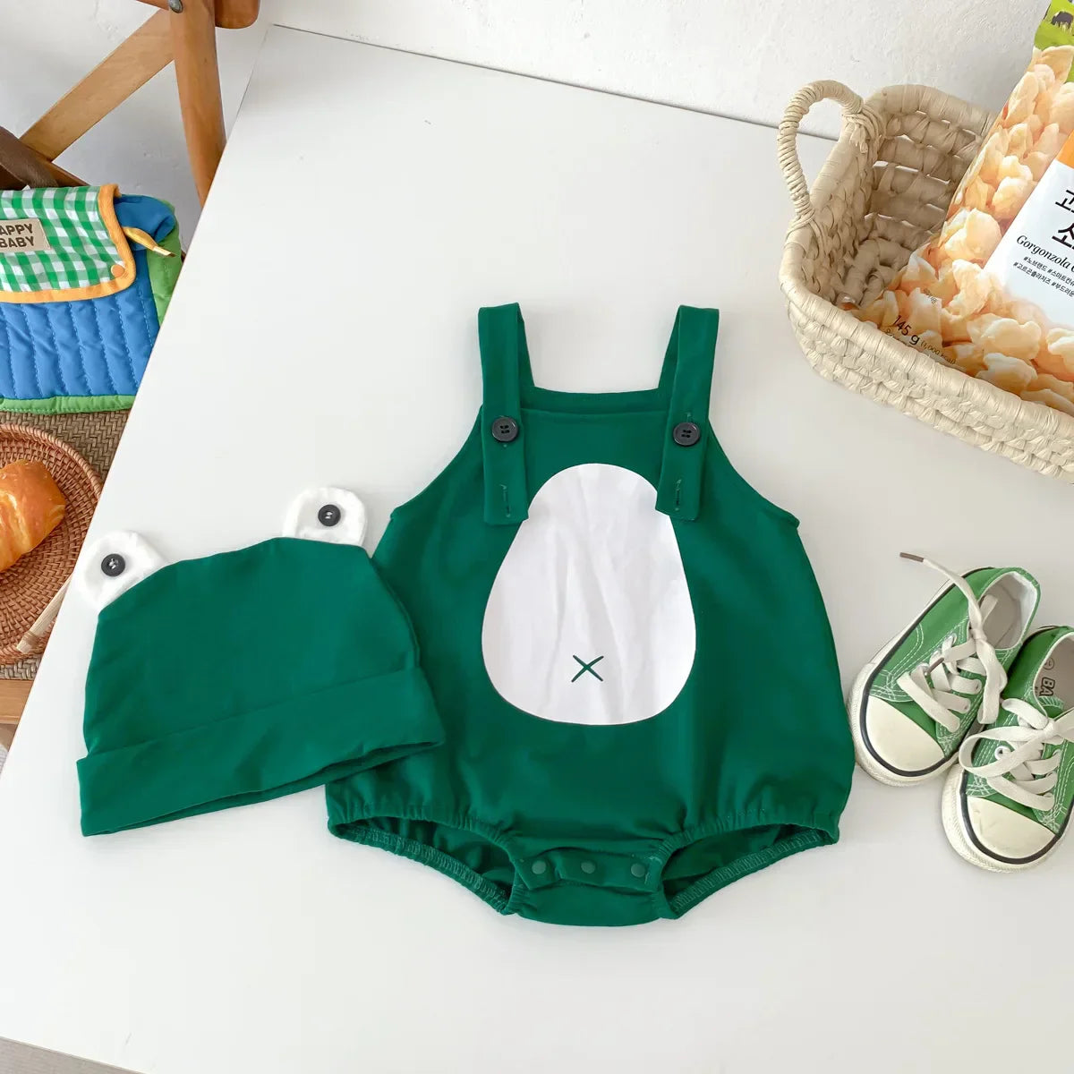 Plush & Comfortable - Frog Babysuit