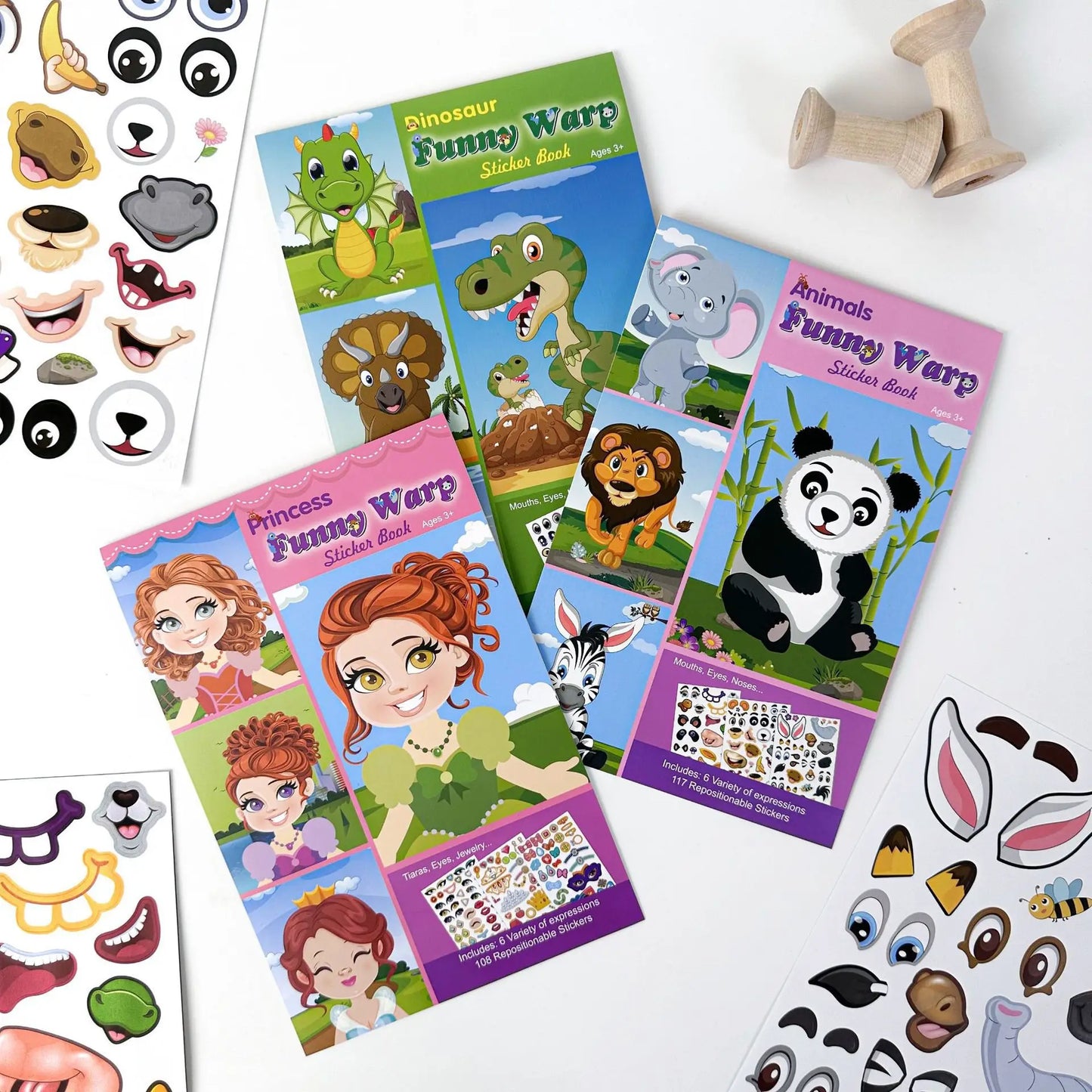 Animal Play & Sticky Fun - Reusable Sticker Book