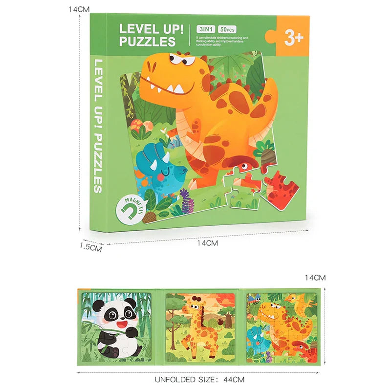 Animal Friends Play - Magnetic Puzzle Book