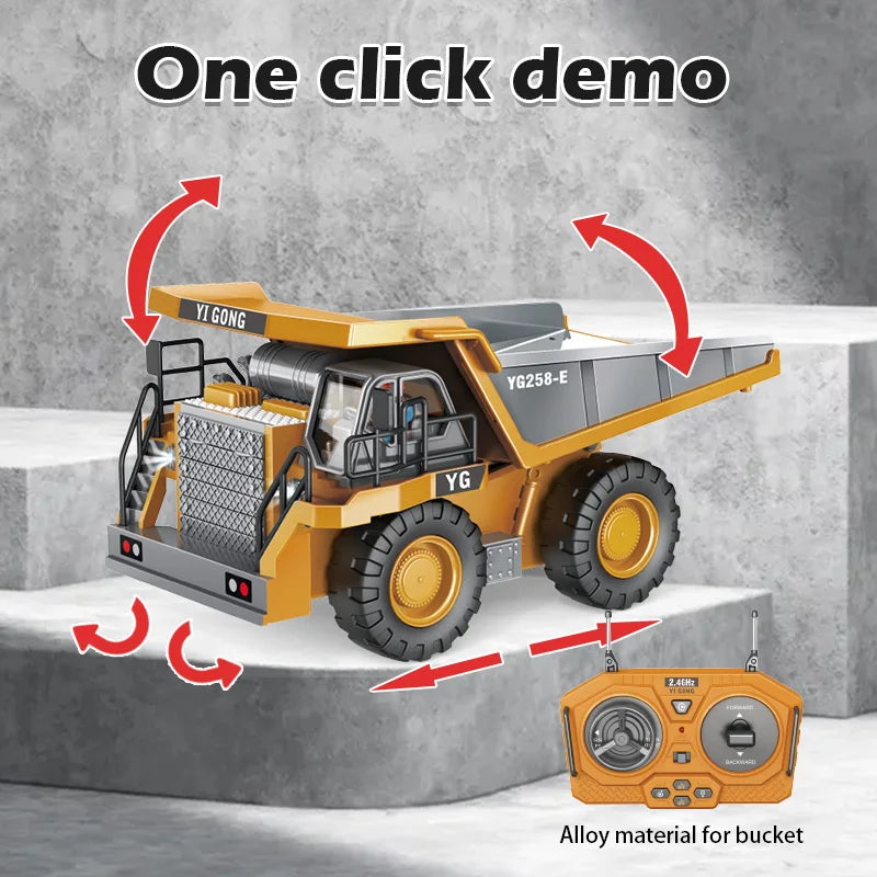 Perfect for kids and young builders - RC Construction Vehicle
